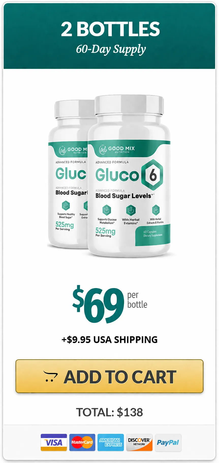 Gluco6-2 bottle price